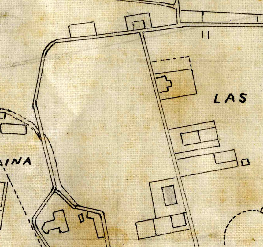 Detalle comparativo de la finca Elder de Ciudad Jard&iacute;n:
Navarro 1911, Navarro 1915 y plano base de Navarro