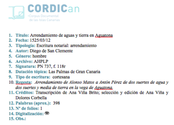 Descriptores del documento.