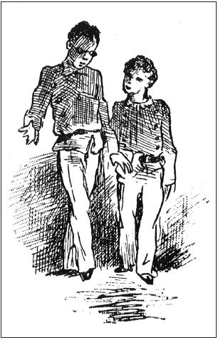 Rebelo aconselha S&eacute;rgio enquanto passeiam.