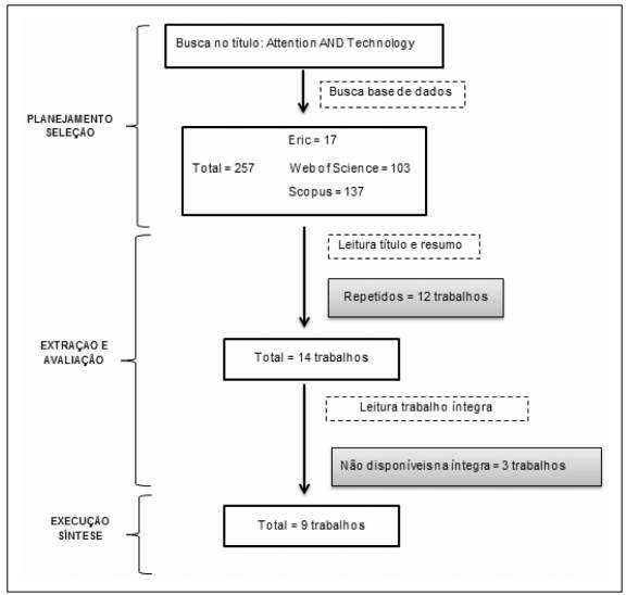 Etapas da revis&atilde;o realizada e seus resultados