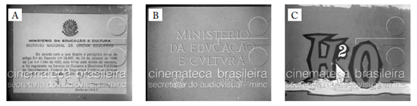 (A, B e C) Fotograma de abertura da anima&ccedil;&atilde;o H2 O.