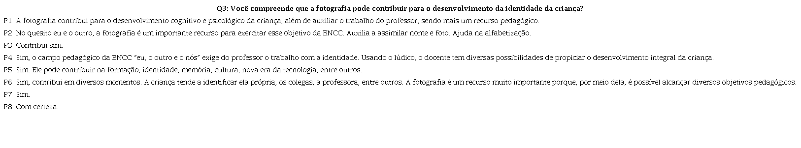 A fotografia como contribuição no desenvolvimento da identidade