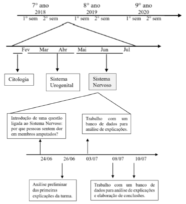 Atividades sobre a dor do membro fantasma no contexto do primeiro semestre de 2019.