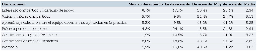 Resumen de resultados PLCA-R. Caso 3. Escuela Particular Subvencionada.