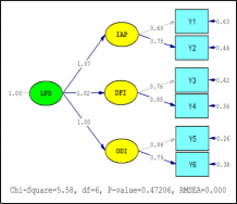 Figure 7. CFA Test of LFD Variable (Standardized)