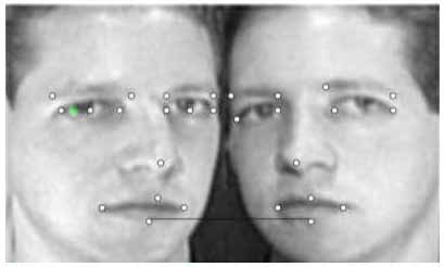 Figure 1. Illustration of Epipolar Geometry implementation and Keypoint on Face Images