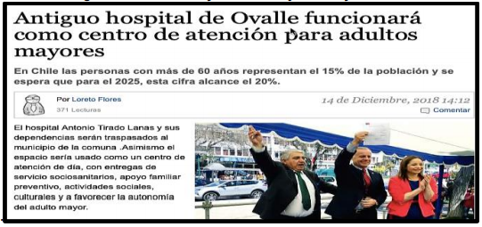 Imagen 2. El adulto mayor como objeto de ayuda social