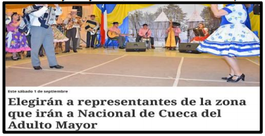 Imagen 6. Adultos mayores y cueca, relacin frecuente en la prensa chilena