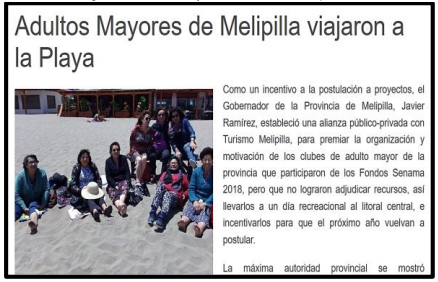 Imagen 7. Adultos mayores de vacaciones por 1 da