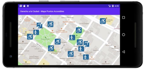 Figura 1. Mapa accesible generado por el aplicativo.