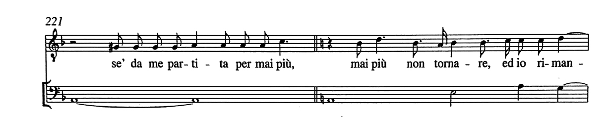 Orfeo ed io respiro Tu se’ da me partita 16