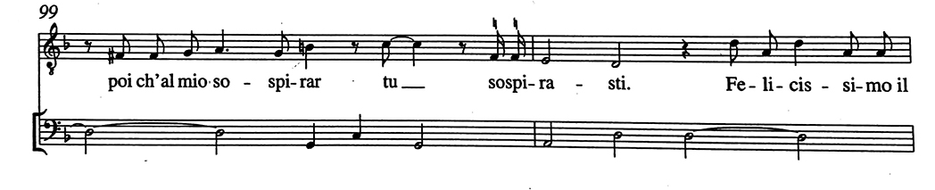 Tu sospirasti.