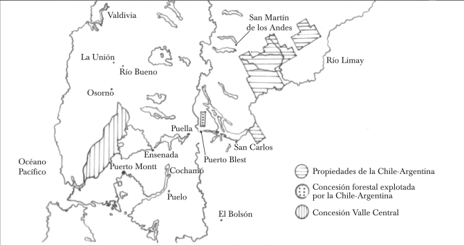 LAS PROPIEDADES DE LA CHILE-ARGENTINA EN 1906