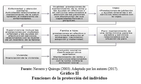Gráfico II  

Funciones de la protección del individuo