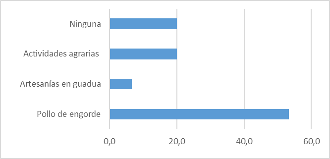 Grfico III: Actividades productivas desarrolladas con anterioridad por los entrevistados