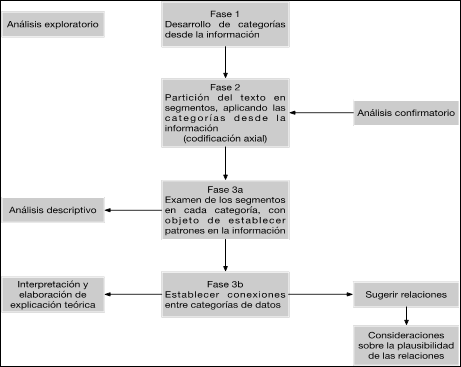 Proceso de an&aacute;lisis en tres etapas