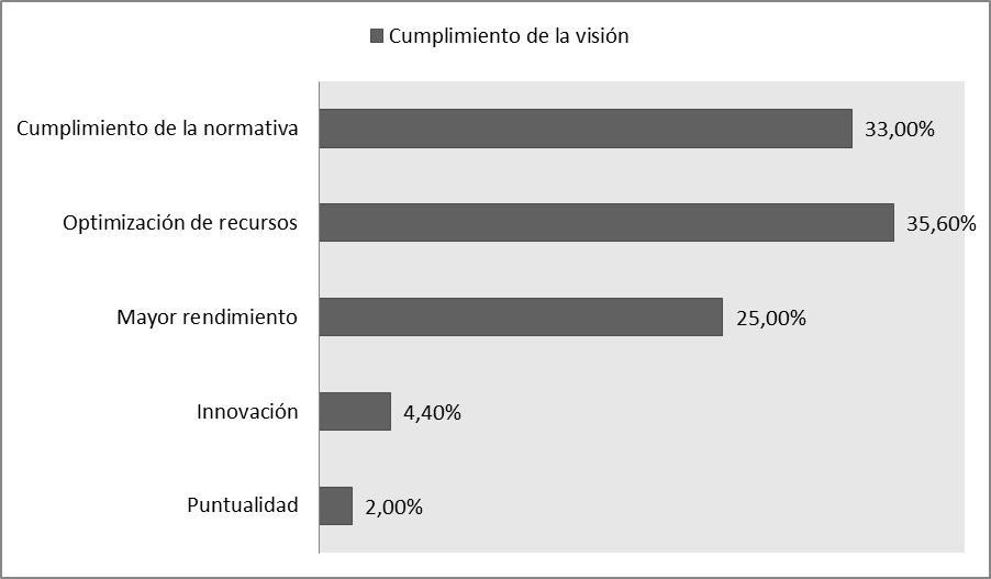 Cumplimiento de la visi&oacute;n en las medianas empresas