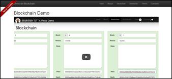 Interfaz del Simulador Blockchain Demo