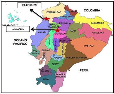 Localizaci�n de la zona de estudio