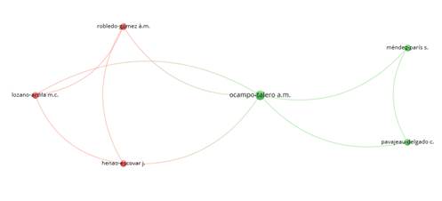 Co-ocurrencia de autores