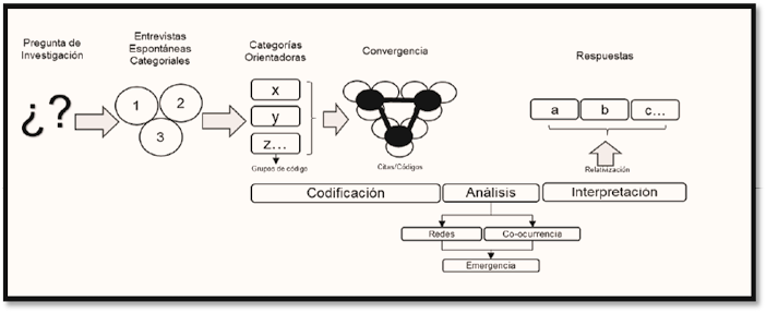 Diagrama procedimental de la ruta cualitativanaturalista