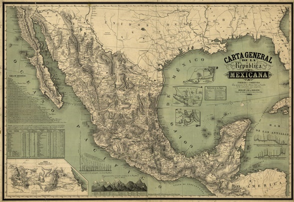 Carta general de la Rep�blica Mexicana