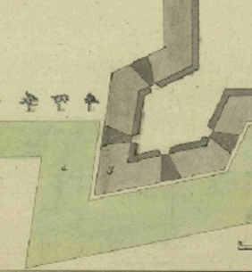 Detalle del mapa de la Garita de la Candelaria