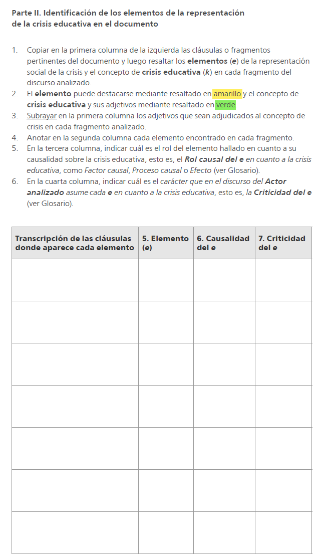 Parte II del instrumento, p�gina 2