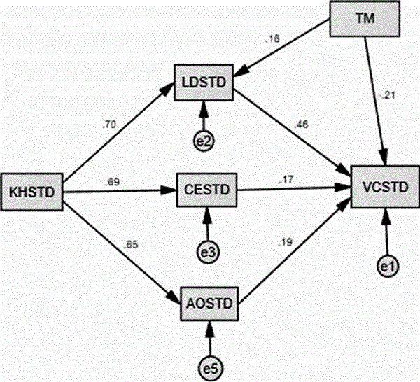 Estimaciones Modelo estructural final simplificado MCG.