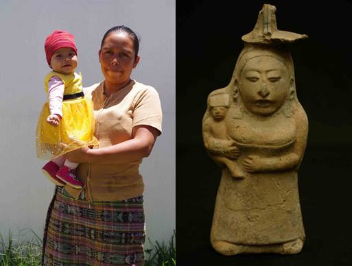 Retratos de madre e hija en distintos tiempos.