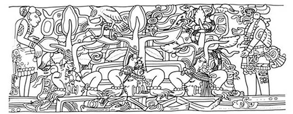 Vaso tr&iacute;pode de Berl&iacute;n, n&uacute;mero de Cat&aacute;logo Kerr K6547.8 Dibujo de Grube, 2006: Figuras 12, 13.