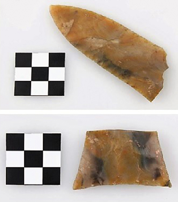 Piezas de la ofrenda que pertenecen al Museo Americano de Historia Natural de Nueva York, Estados Unidos. Números de catálogo: 30.0/1945 / 30.0/1945b.