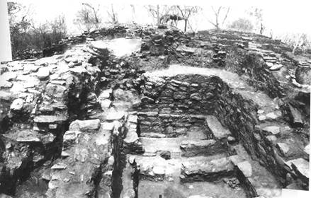 Vista del ba&ntilde;o de vapor del Mont&iacute;culo 1 de Ocozocoautla (seg&uacute;n Agrinier, 2014: 35).