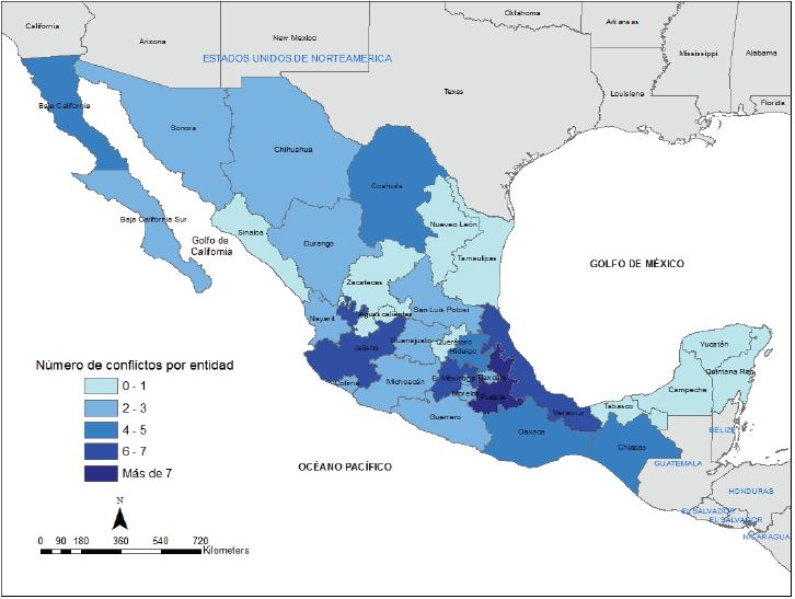 Conflictos activos en torno al agua en M&eacute;xico