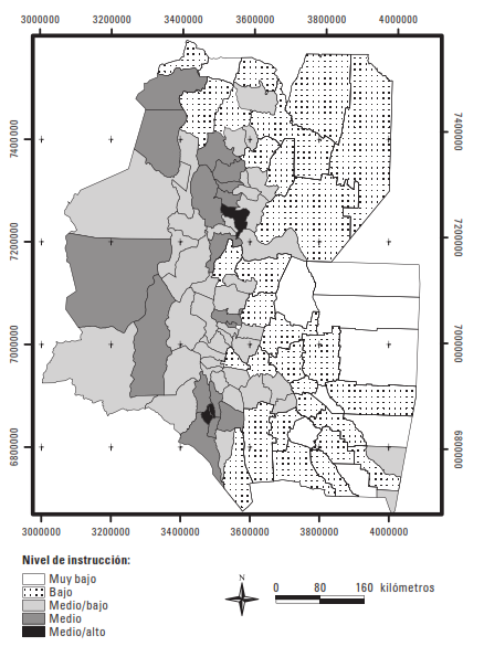 Nivel de instrucci&oacute;n de la poblaci&oacute;n rural.
