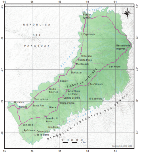Provincia de Misiones, Rep&uacute;blica Argentina.