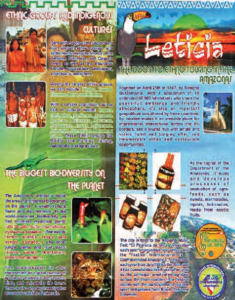 Plegable de promoción turística