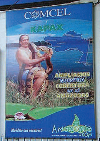 Kápax en la campaña publicitaria
Amazonia.com, Leticia