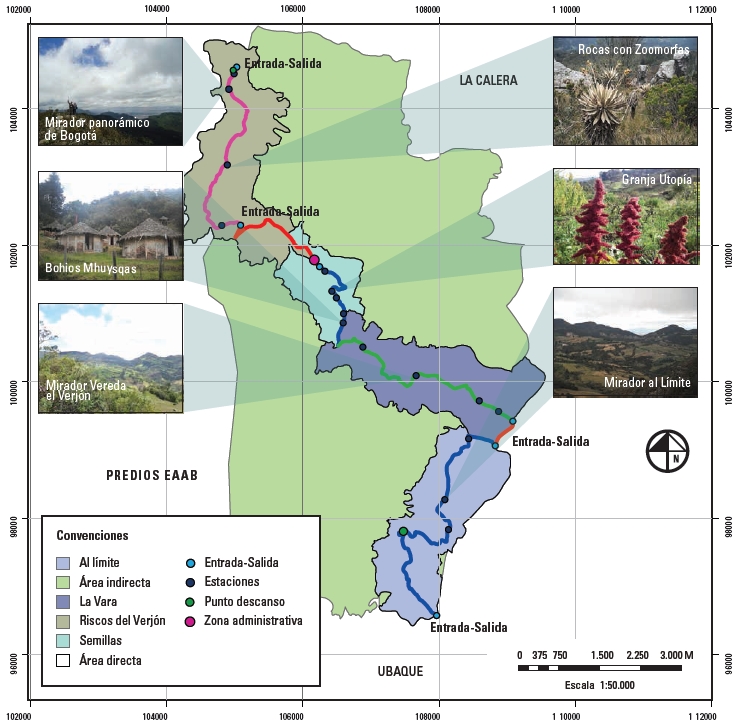 Mapa de localización de actividades y
servicios