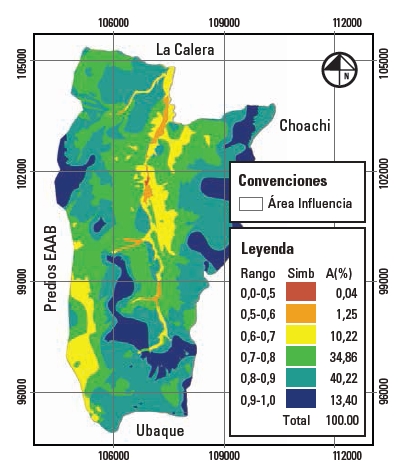 Mapa potencial de relieve estándar