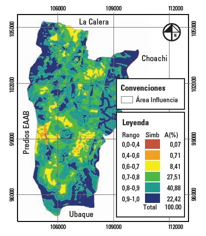 Mapa socio-ambiental potencial estándar