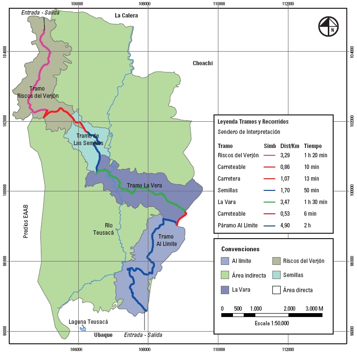 Mapa de áreas de influencia