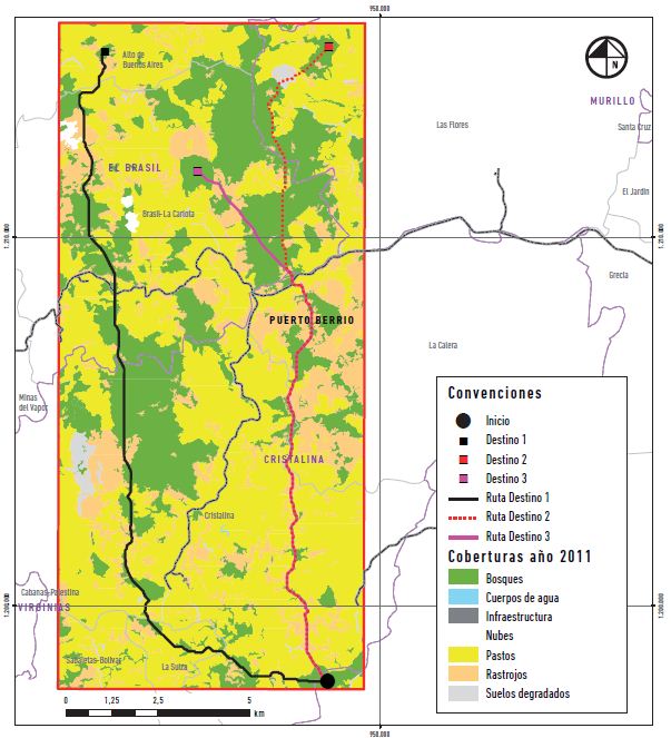 Mapa de conectividad estructural 2011.