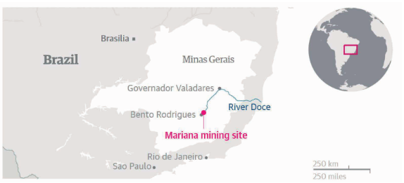 Distrito de Bento Rodrigues, Minas Gerais.