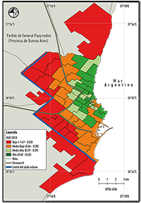 Índice de calidad de vida ( ICdV) de Mar del Plata, 2010.
