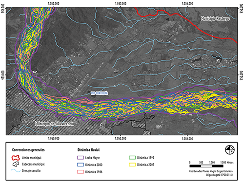  Din&aacute;mica fluvial del r&iacute;o Guatiqu&iacute;a.