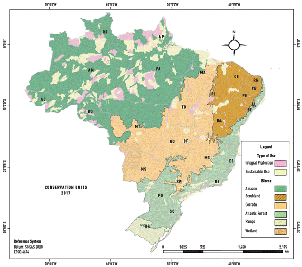 Conservation Units in Brazil, 2017.