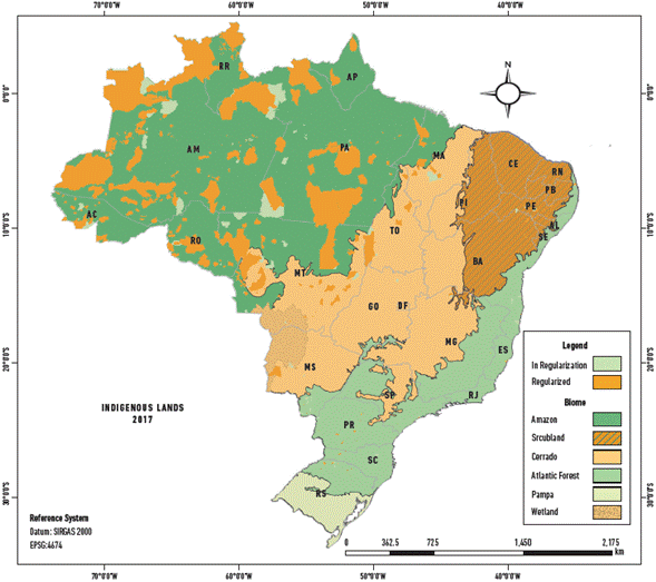 Indigenous Lands in Brazil, 2017.