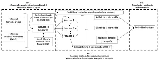 Tamizaje de la información y fases de la investigación.