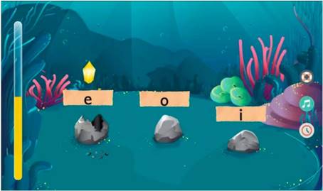 La Aventura de las Letras Game Layout.